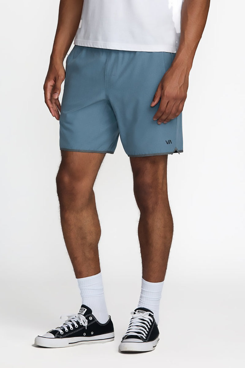 RVCA - Yogger Stretch Contrast 17in Short in Vintage Navy Heather