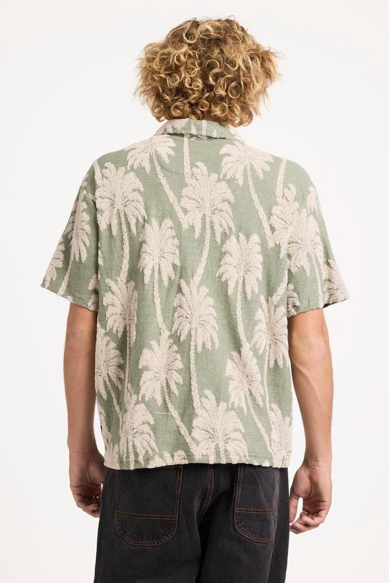 RVCA - Palm Fall Short Sleeve Shirt in Jade