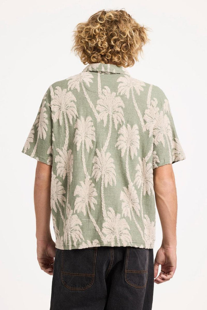 RVCA - Palm Fall Short Sleeve Shirt in Jade