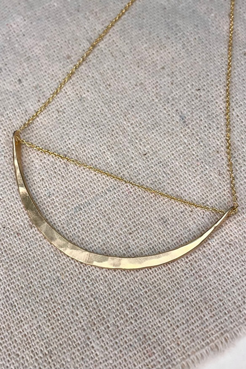 Elysium Jewelry - Sliding Arc Necklace in Gold