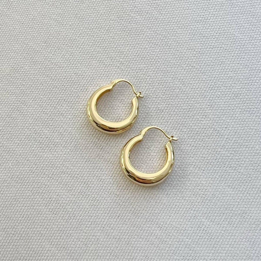 True by Kristy Jewelry - Wanderlust Hoops Earrings in Gold Filled Silver Yellow Gold