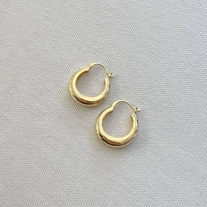 True by Kristy Jewelry - Wanderlust Hoops Earrings in Gold Filled Silver Yellow Gold