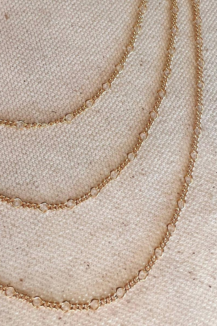 GoldFi - 18k Gold Filled Chain Rounded Figaro Style