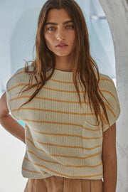 By Together - Sea Level Top in Cream Yellow