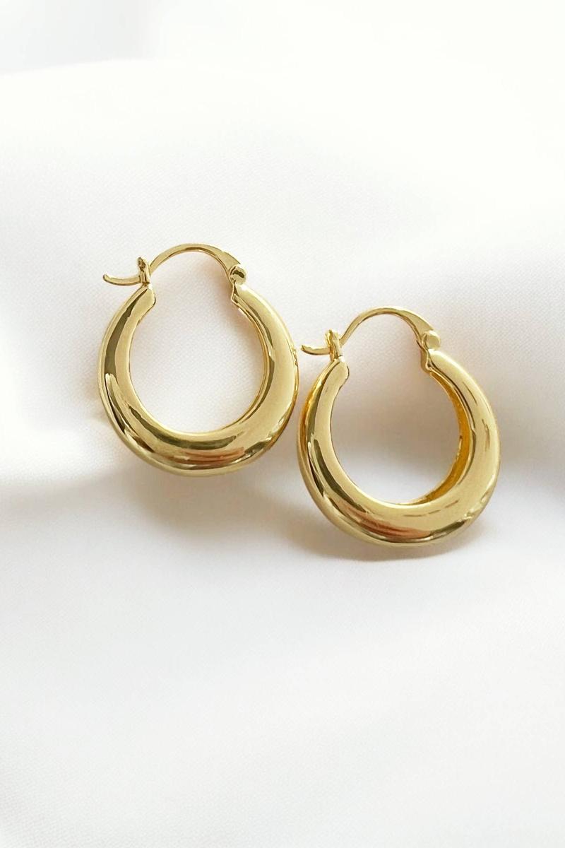 True by Kristy Jewelry - Wanderlust Hoops Earrings in Gold Filled Silver Yellow Gold
