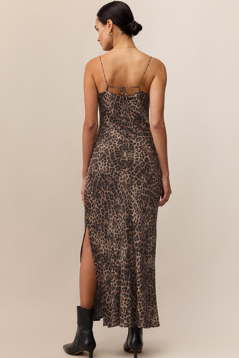 Z Supply - Cielo Leopard Midi Dress in  Desert Tan