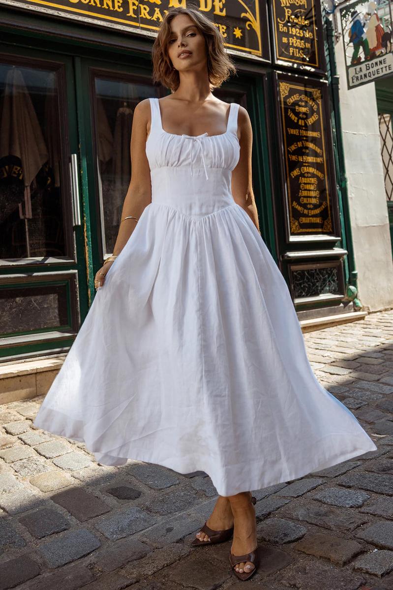 Strawberry Paris - Christina Dress in White
