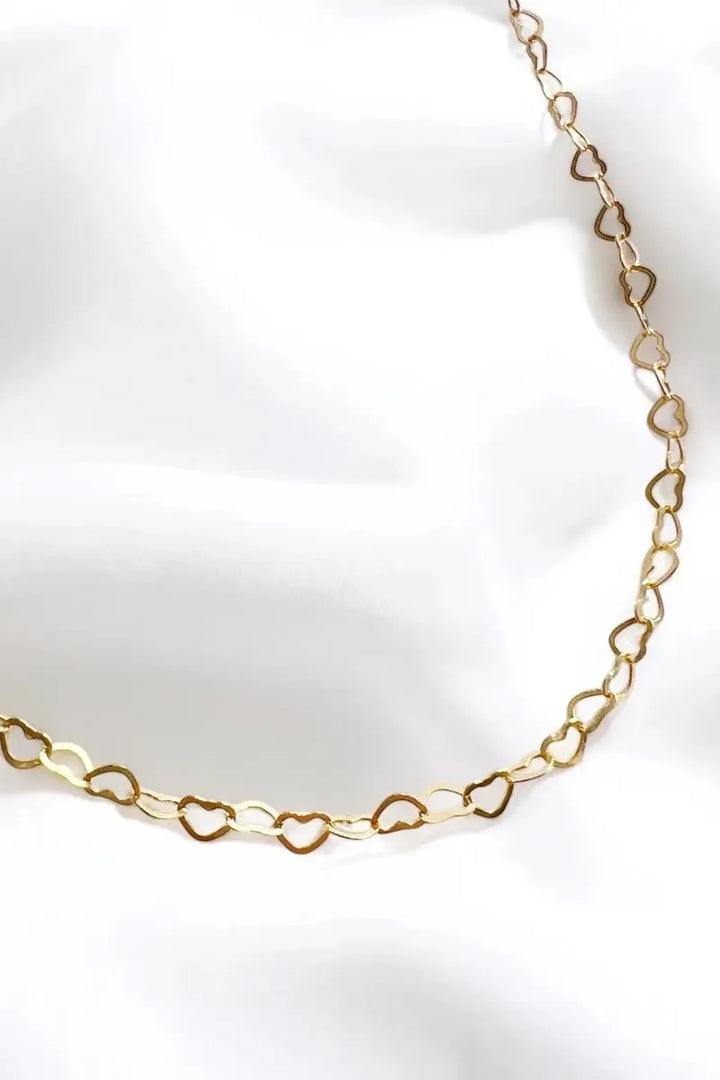 Sweetheart Chain Necklace in Gold Fill