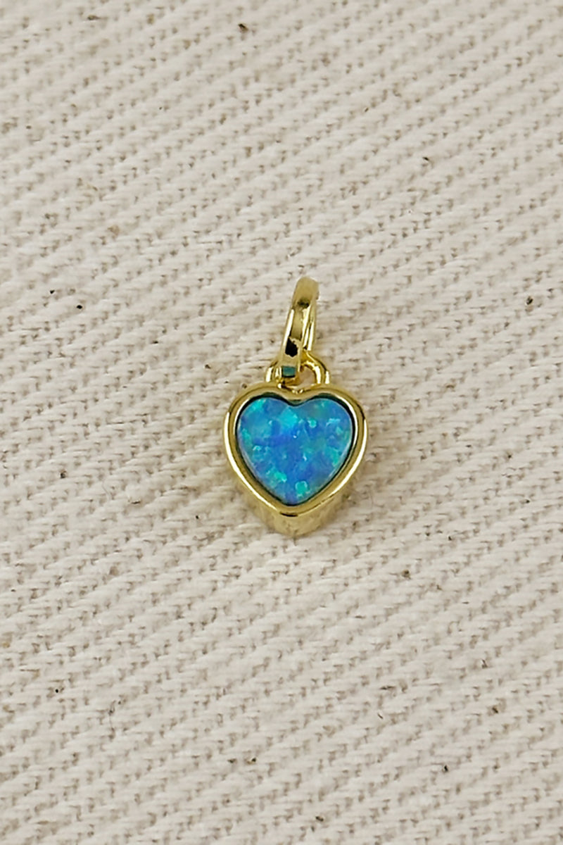 GoldFi - 18k Gold Filled Opal Heart Charms