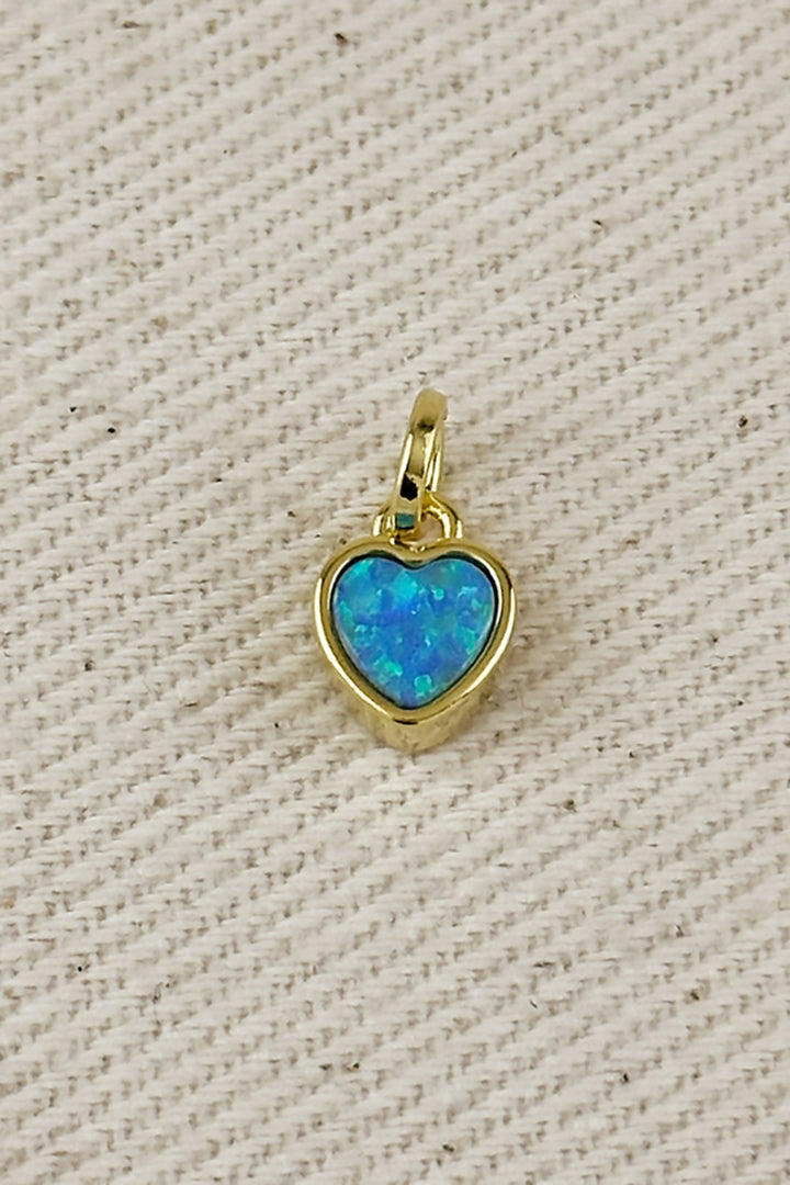 GoldFi - 18k Gold Filled Opal Heart Charms