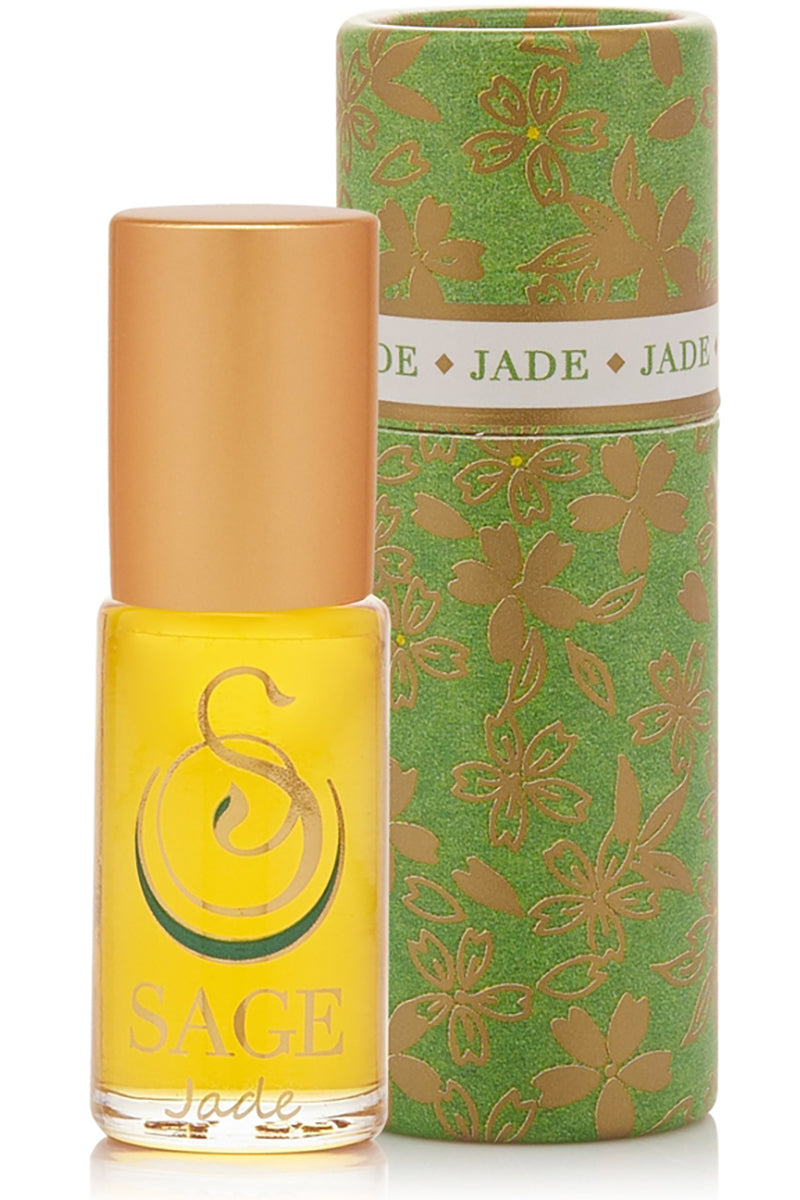 Sage - Jade Perfume Roller - Mini Perfume Oil - Long Lasting Scent 1/8 oz