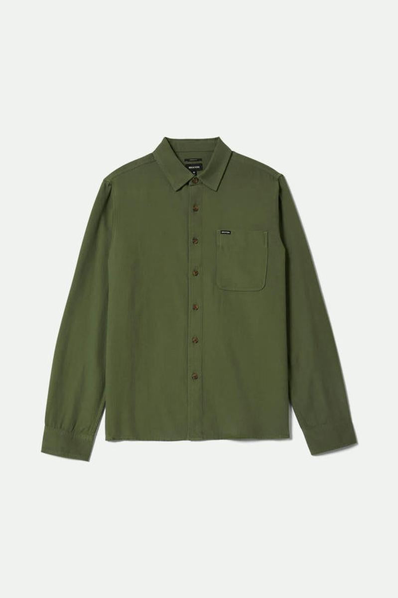 Brixton - Hasting Lightweight Ultra Soft Flannel in Wild Green