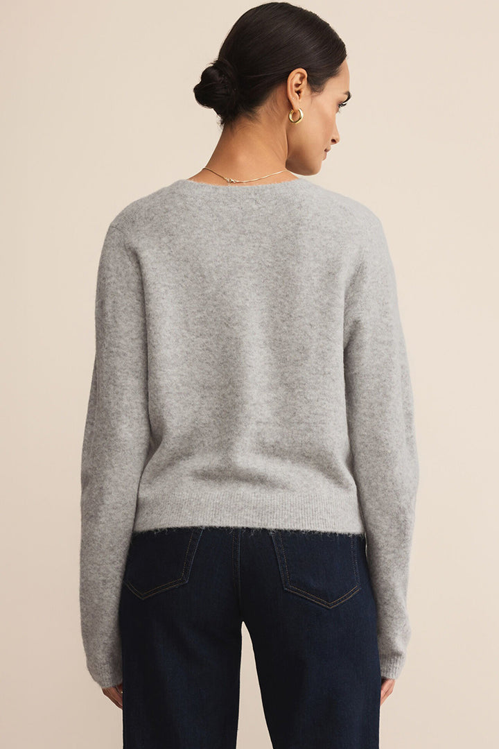 Z Supply - Medina Cozy Cardigan in Light Heather Grey