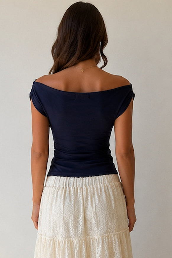 Nectar Clothing - Draped One-Shoulder Top