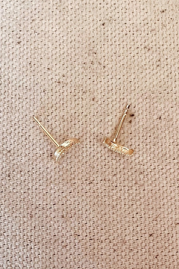 GoldFi - 18k Gold Filled Crescent Moon Studs