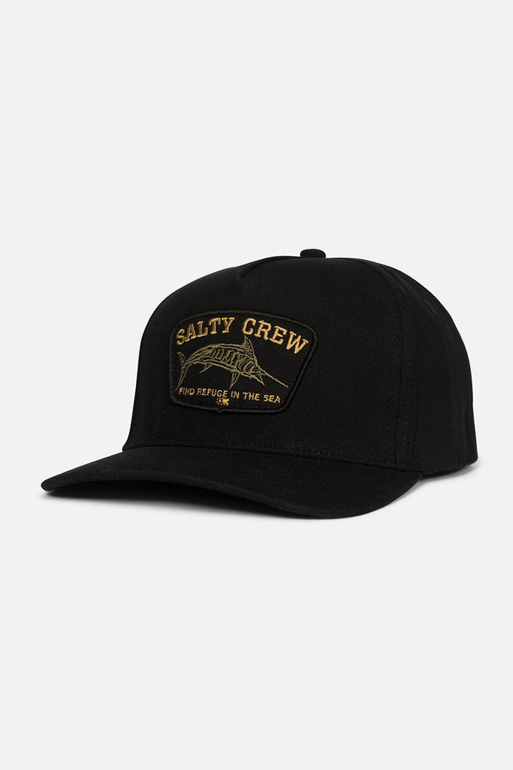 Salty Crew - Billfisher 5 Panel Hat in Black