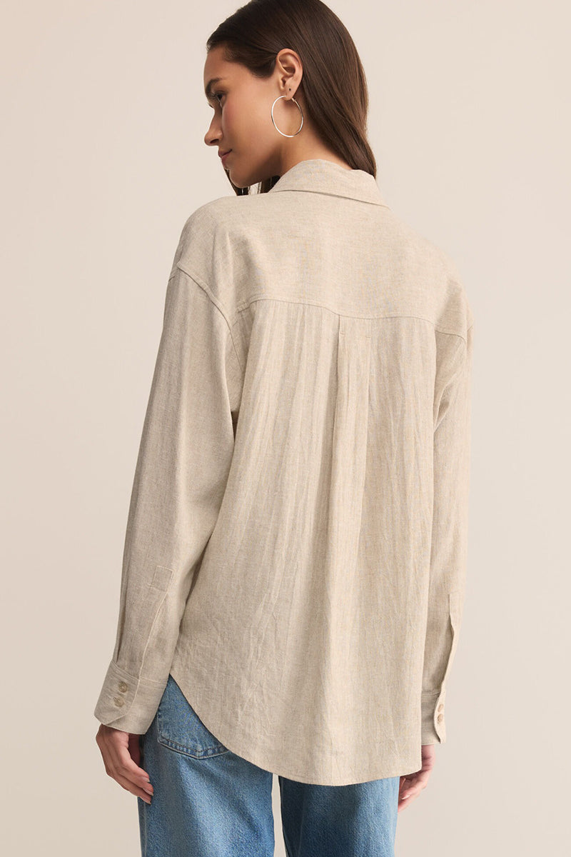 Z Supply - Alfie Button Up Shirt in Flax