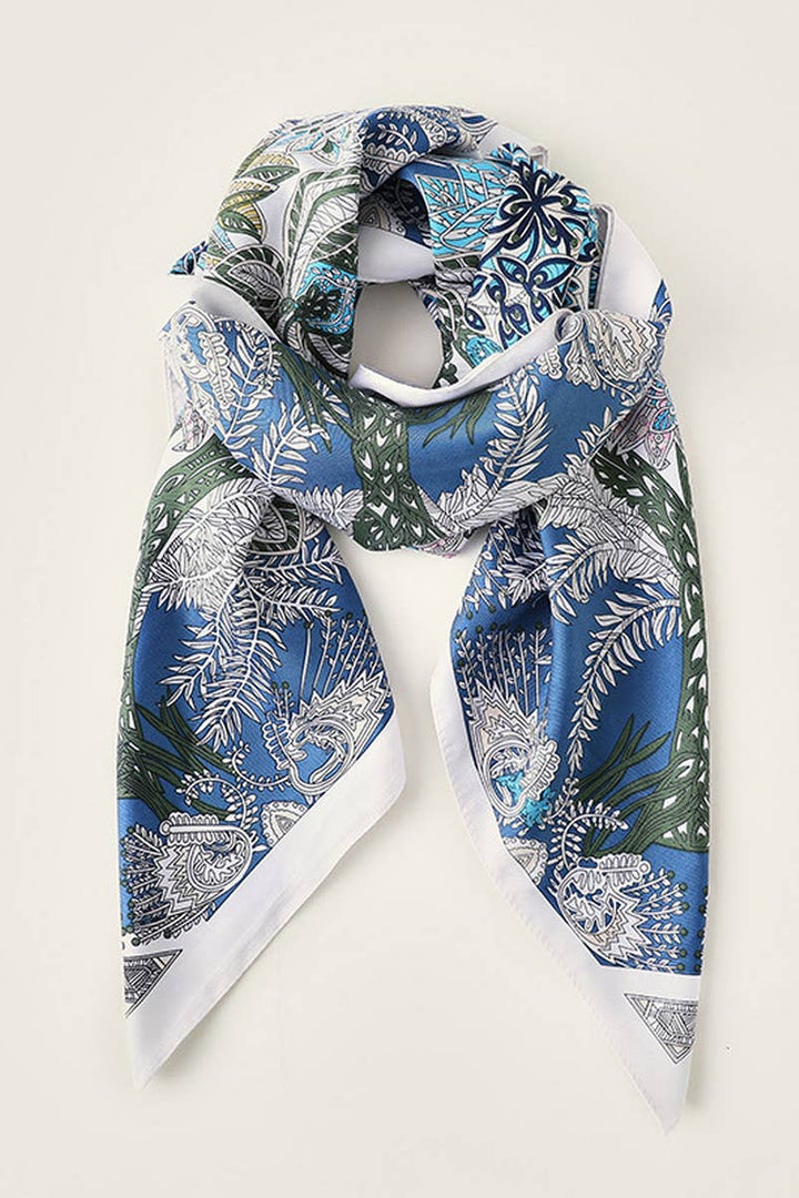 ACCITY - Vintage French Print Scarf – 90cm
