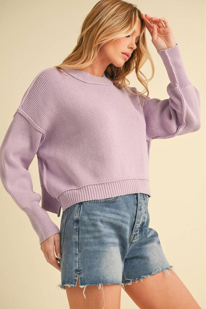 AEMI + CO - Regina Sweater in Lilac