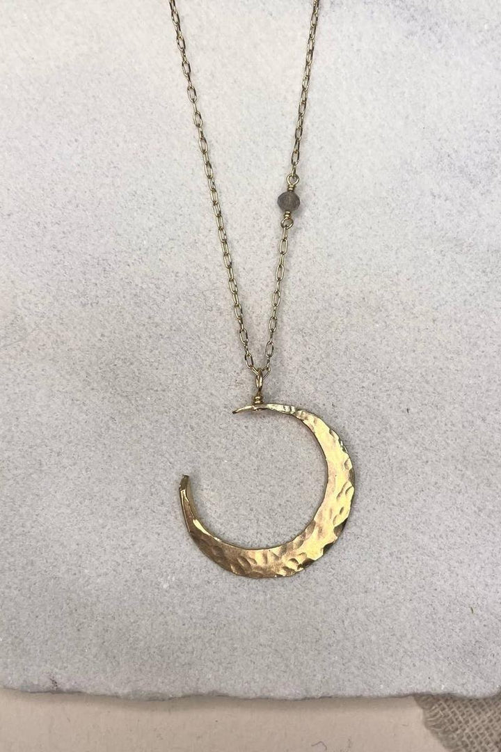 Elysium Jewelry - Crescent Moon Necklace in 14k Gold Filled