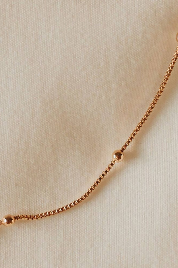 Mauve Jewelry - Annie Gold Filled Satellite Necklace - 16"
