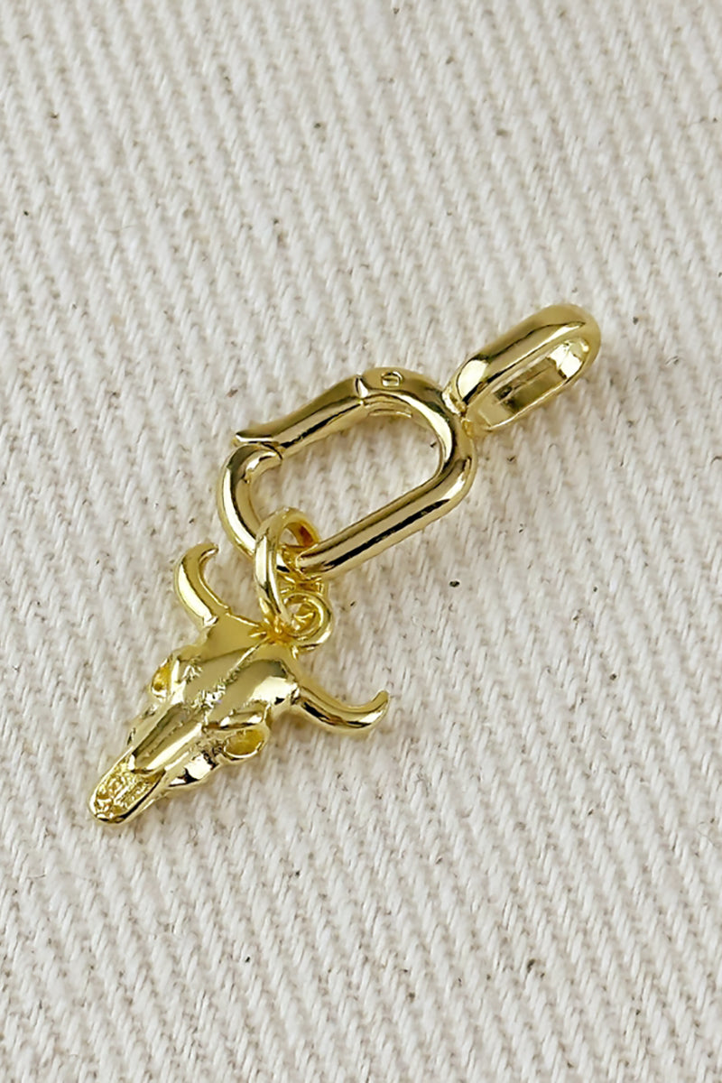 GoldFi - 18k Gold Filled Western Skull Charm