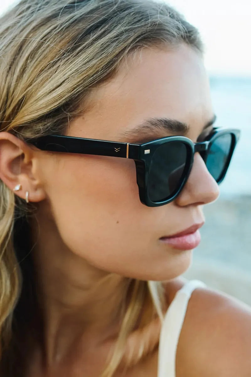 I-SEA - Palmer with Black Frames and Smoke Polarized Lenses