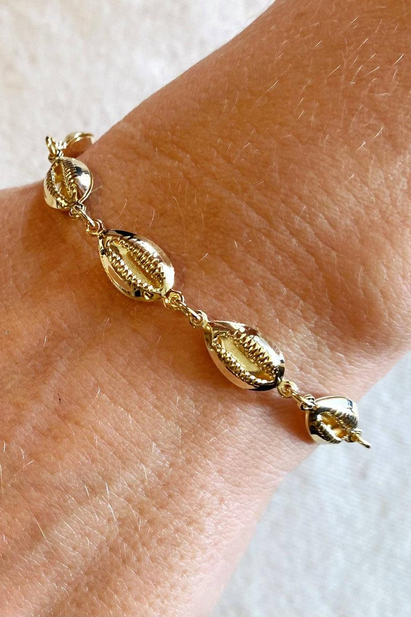 GoldFi - 18k Gold Filled Cowrie Shell Bracelet