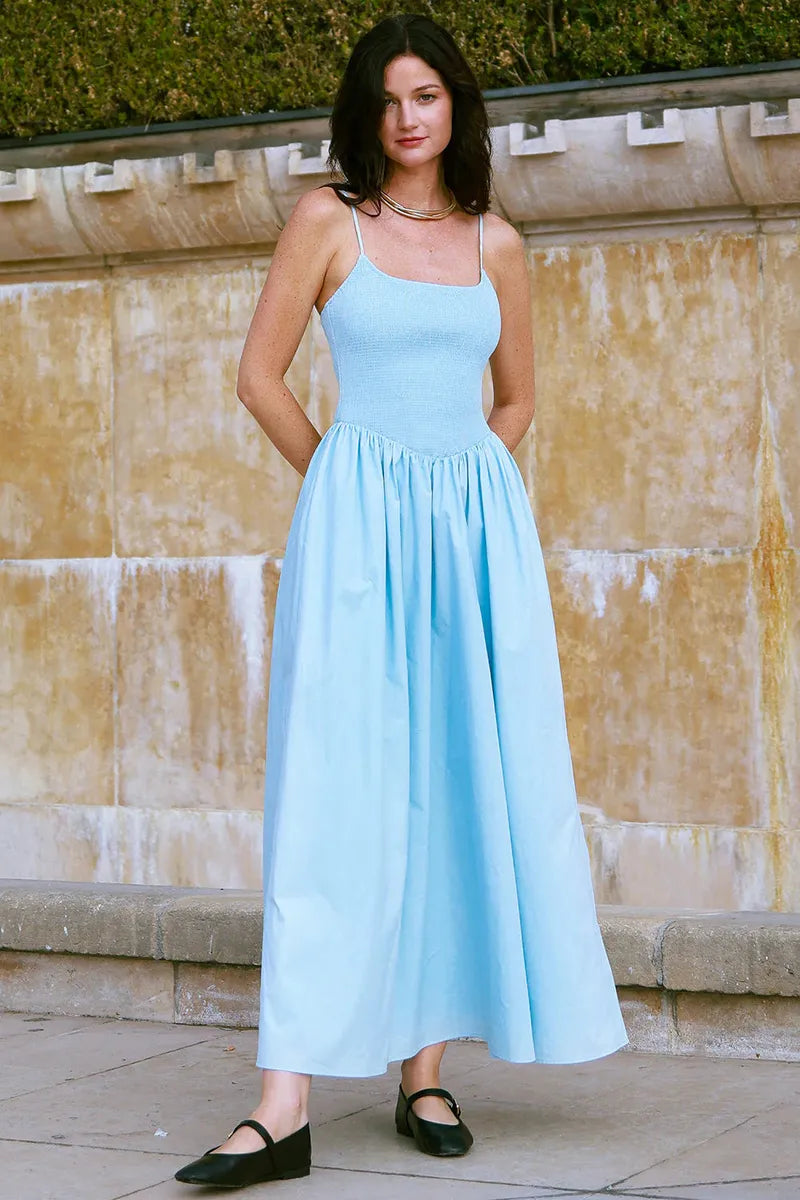 Strawberry Paris - Audrey Dress in Powder Blue