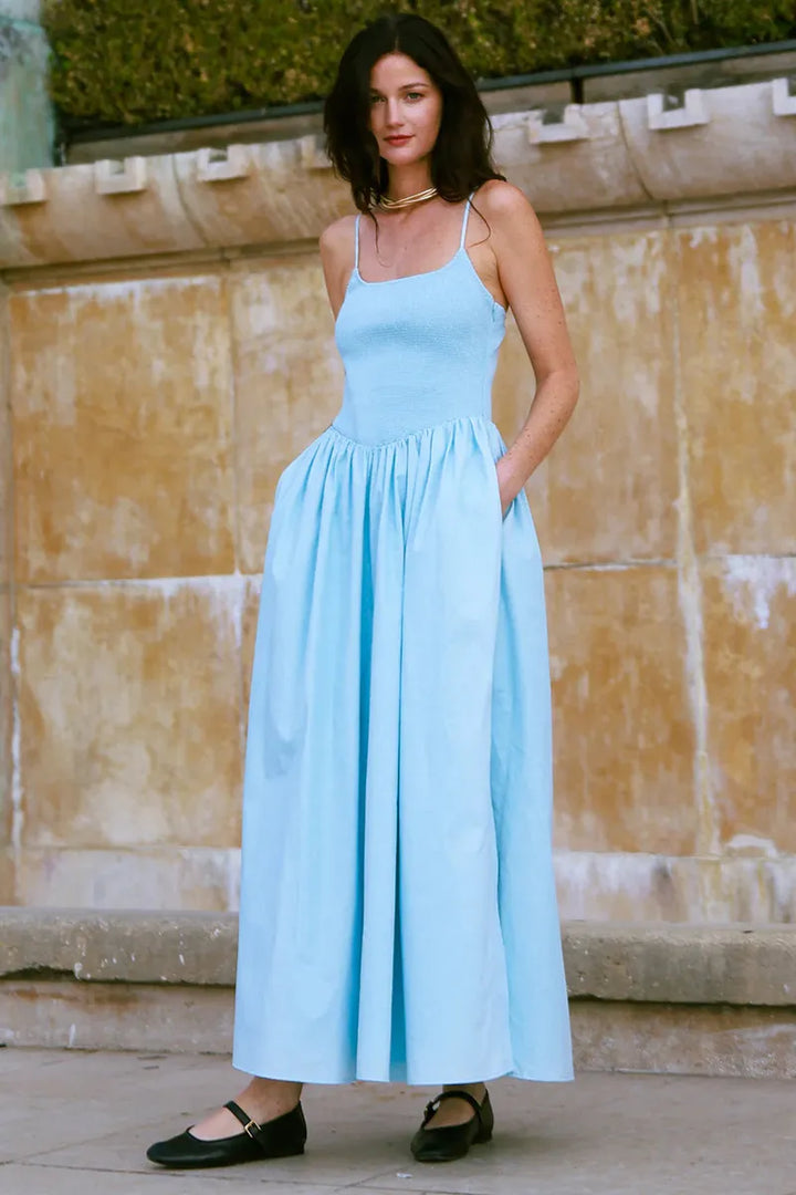 Strawberry Paris - Audrey Dress in Powder Blue