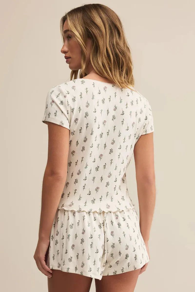 Z Supply - Montana Floral Top in Crystal