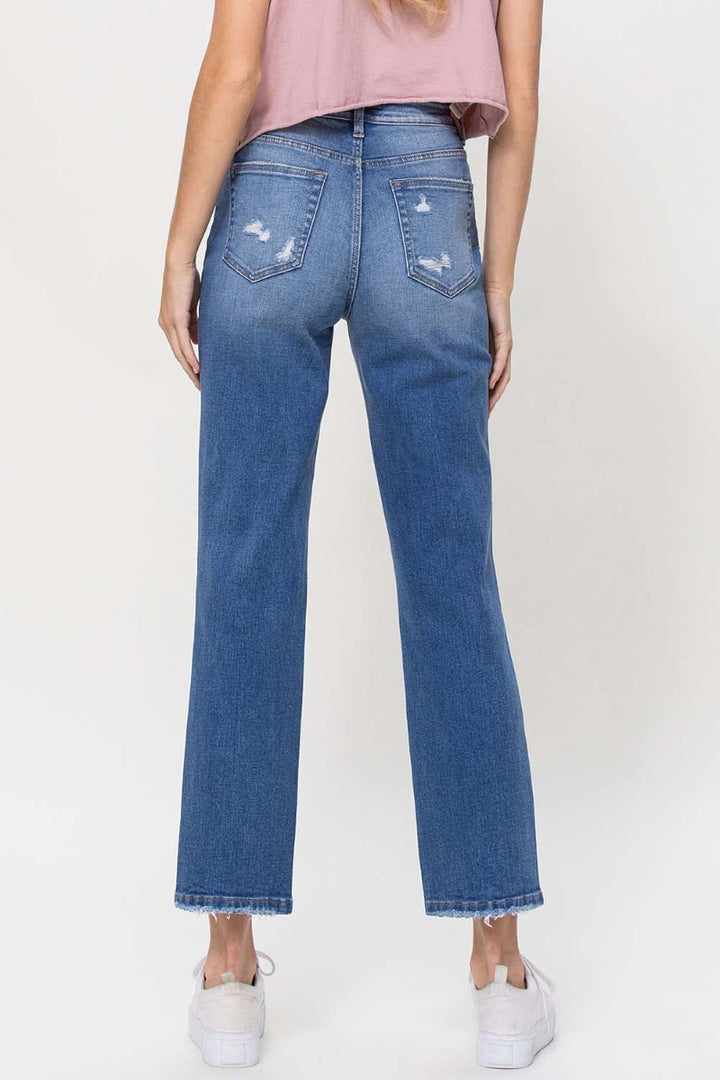 VERVET by Flying Monkey - Full Vintage - 90's Vintage Super High Rise Straight Jeans