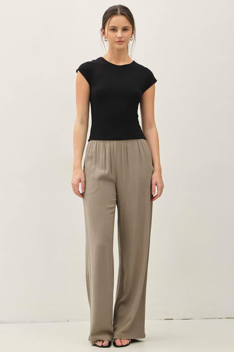 Be Cool - Soft Core Cap Sleeve Crew Neck Top