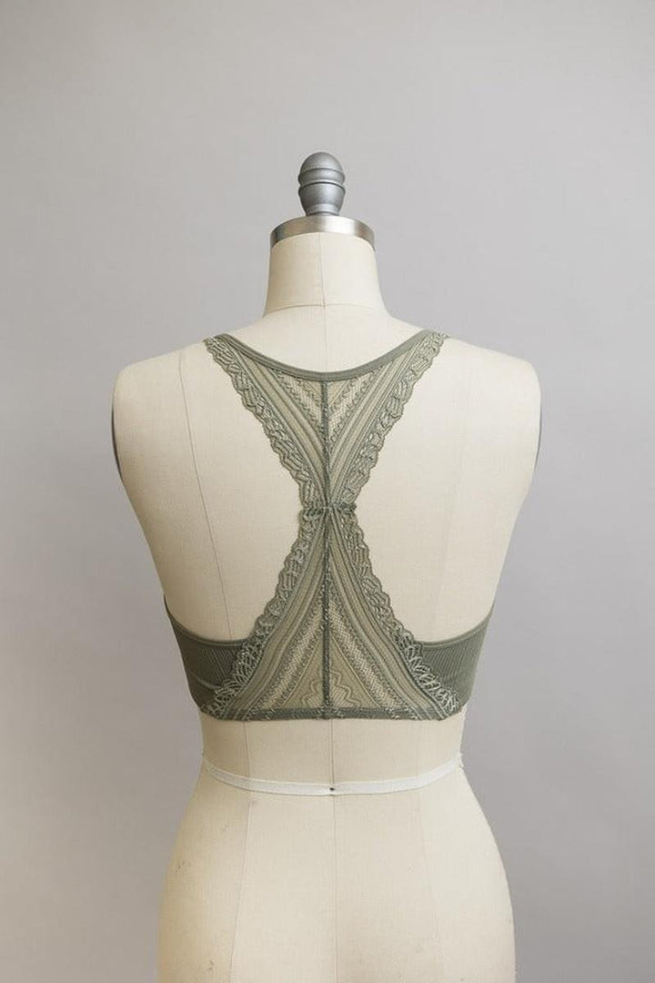 Leto Accessories - Lace Racerback Bralette