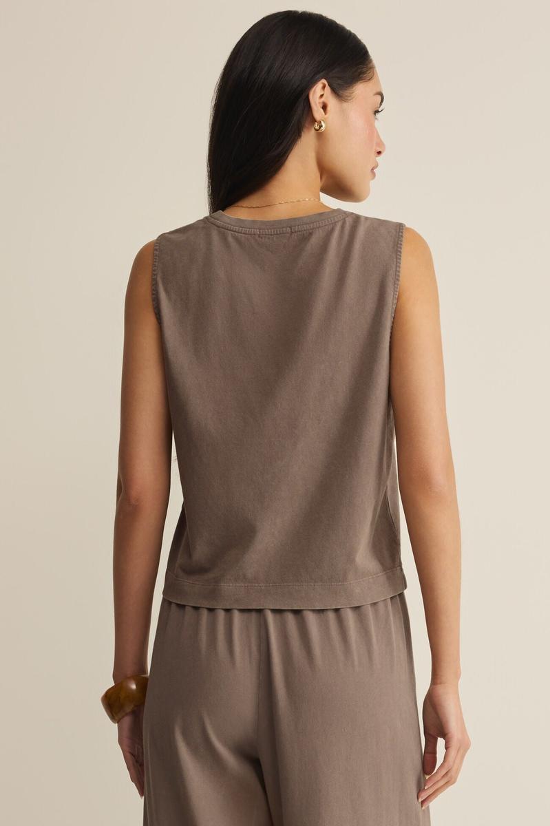 Z Supply -     Sloane Jersey Muscle Tank in Perfectly Taupe