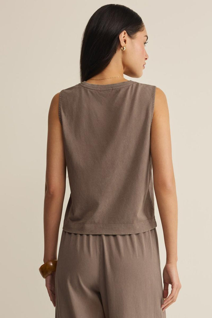 Z Supply -     Sloane Jersey Muscle Tank in Perfectly Taupe