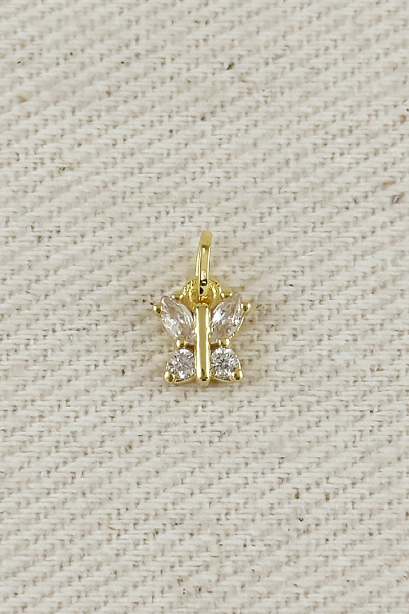 GoldFi - 18k Gold Filled Cubic Zirconia Butterfly Charm