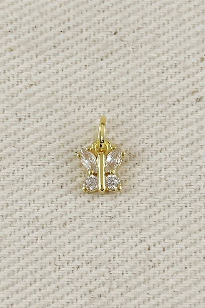 GoldFi - 18k Gold Filled Cubic Zirconia Butterfly Charm