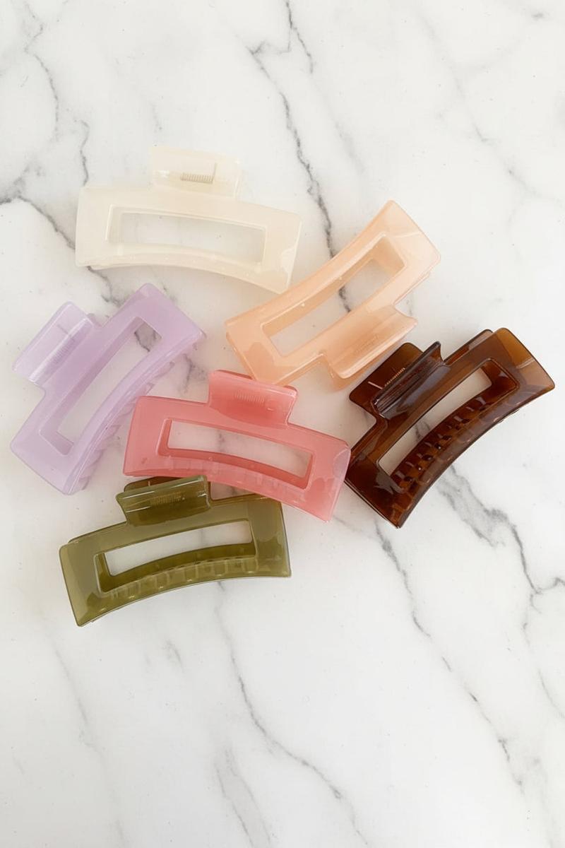 LoveLina - Jumbo 4 inch Hair Clips in Brown