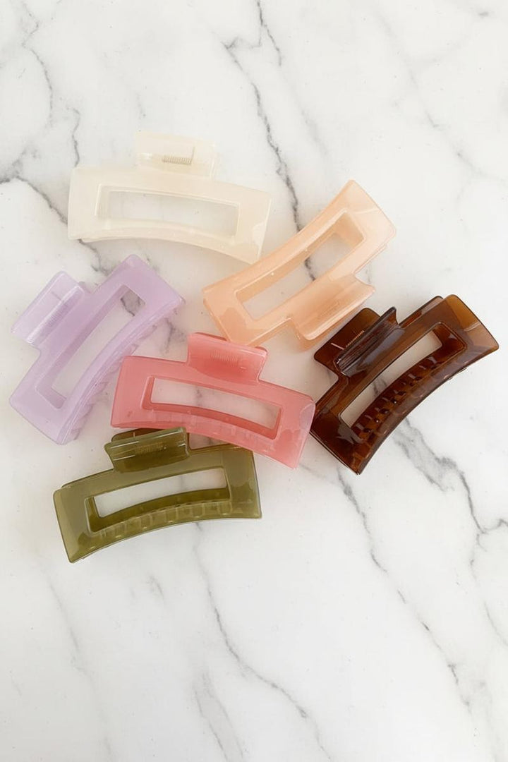 LoveLina - Jumbo 4 inch Hair Clips in Brown
