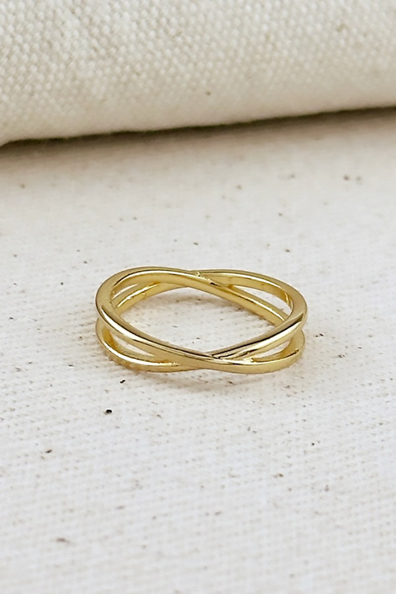 GoldFi - 18k Gold Filled X Ring