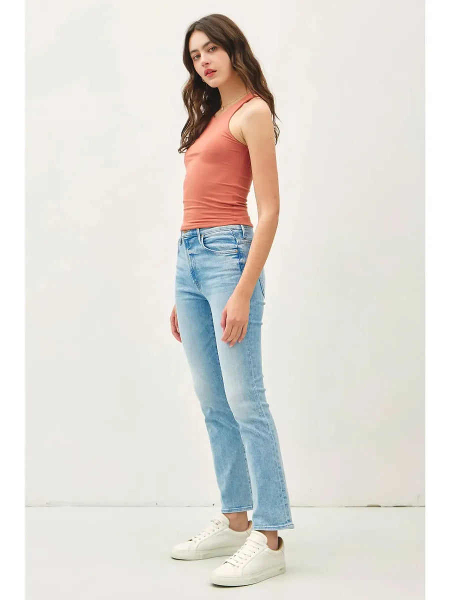 Be Cool - High Round Neck Full Length Basic Tank