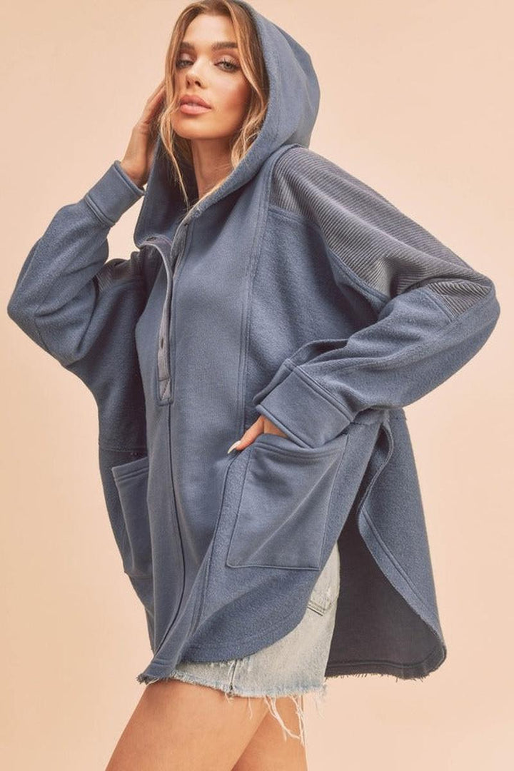 AEMI + CO - Dove Pullover in Slate Blue