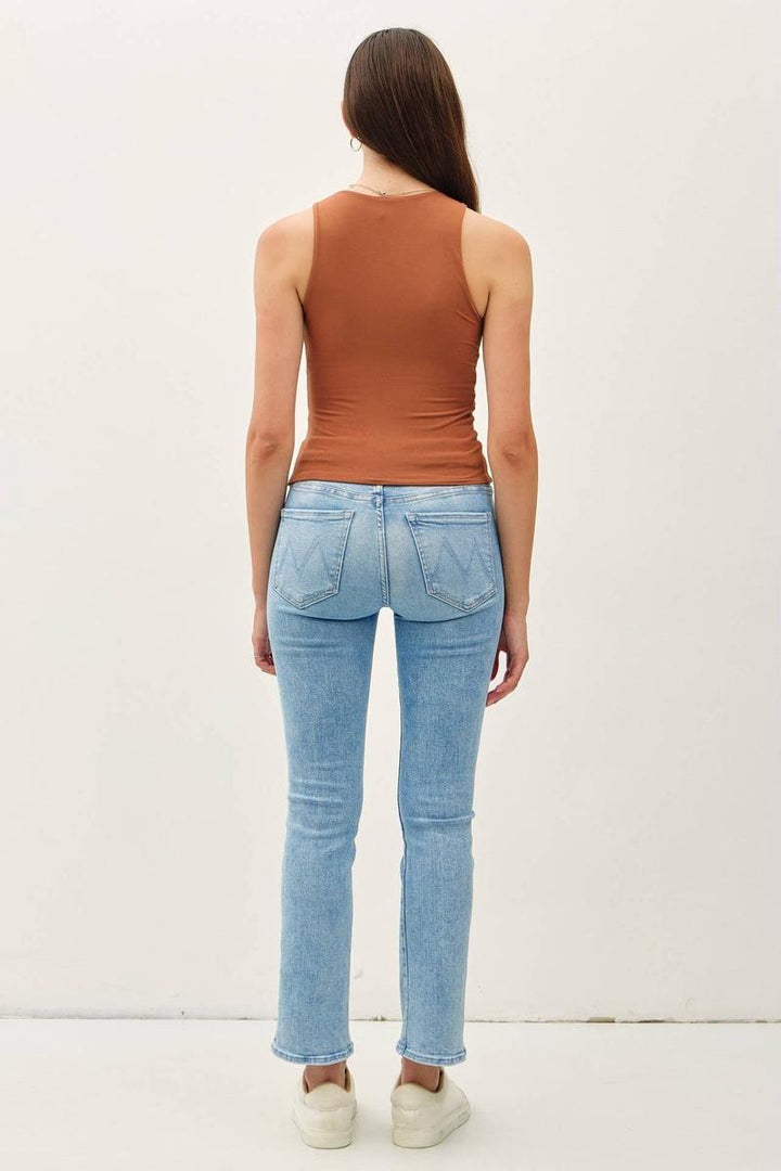 Be Cool - High Round Neck Full Length Basic Tank