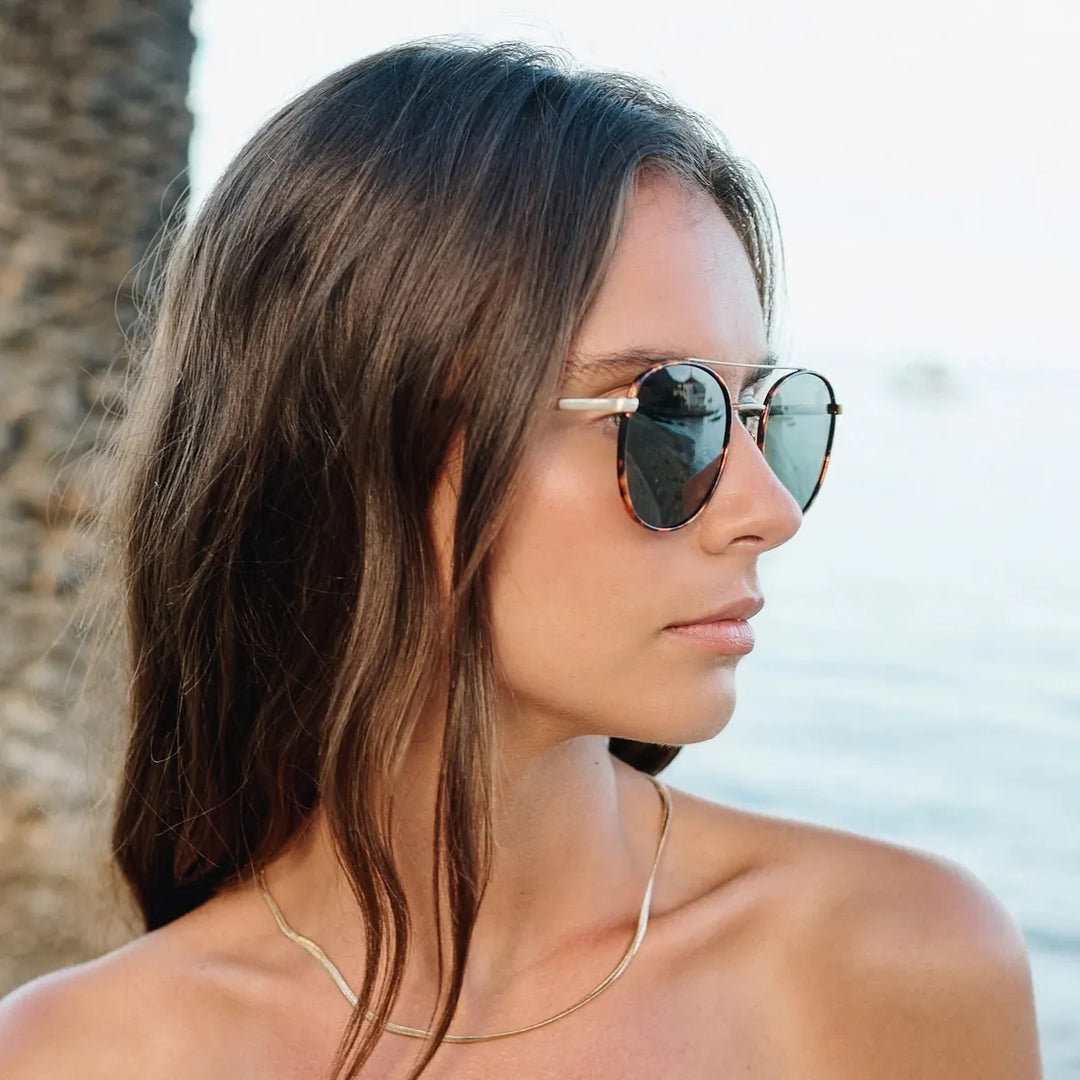 I-SEA - Easton with Tortoise Frames and Green Polarized Lenses