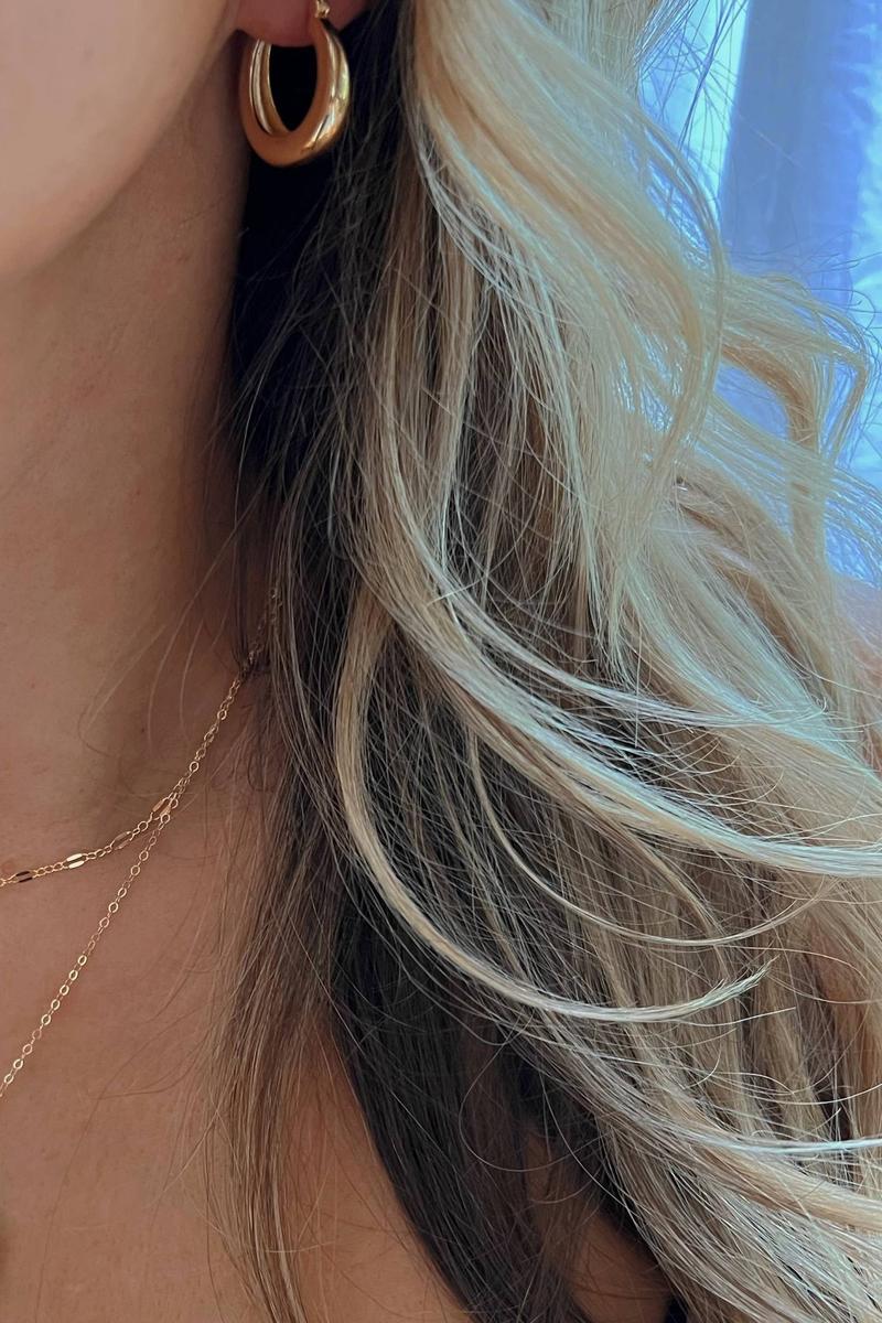 True by Kristy Jewelry - Wanderlust Hoops Earrings in Gold Filled Silver Yellow Gold
