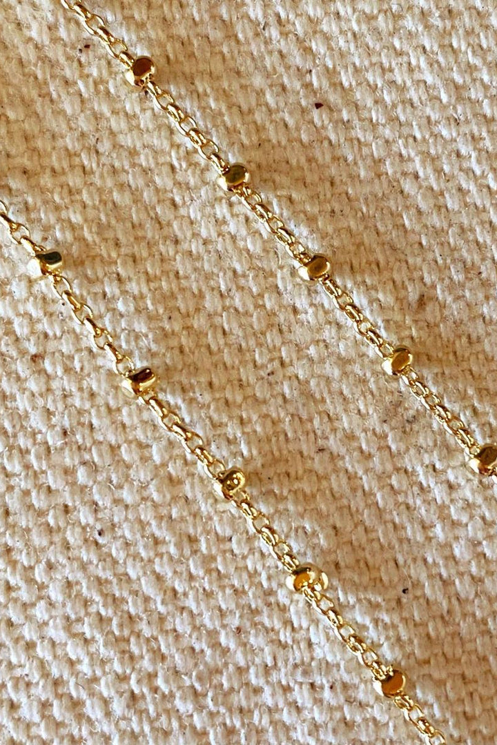 GoldFi - 18k Gold Filled 1mm Spaced Beaded Chain