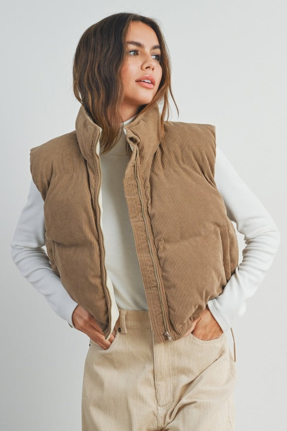 Dress Forum - Fall Adoreme Corduroy Puffer Vest