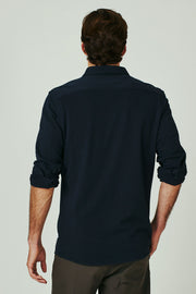 7DIAMONDS - Graham Long Sleeve Shirt in Navy