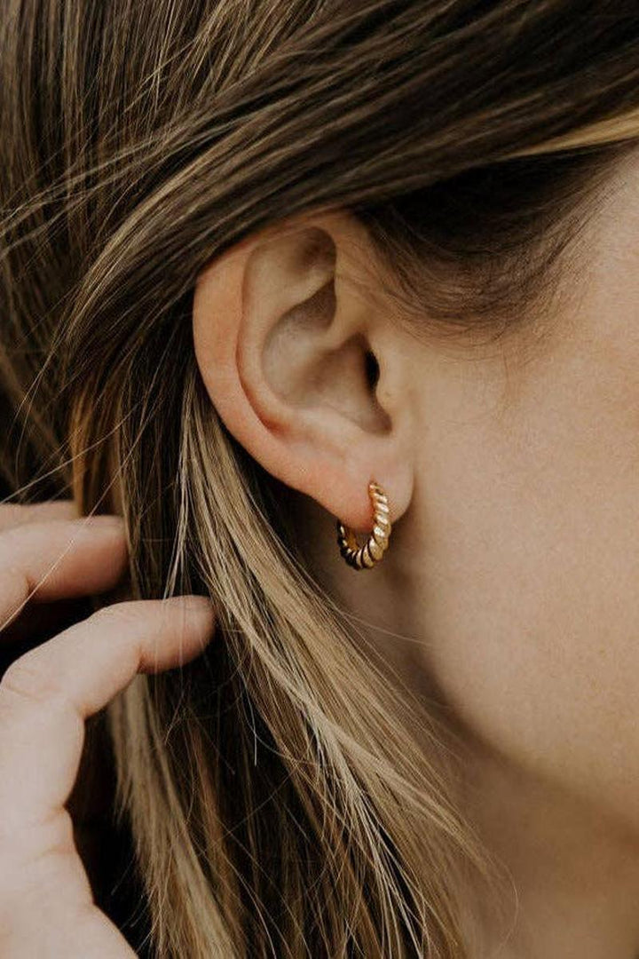 Mauve Jewelry Co. - Brooklyn Twist Hoops in Gold Vermeil